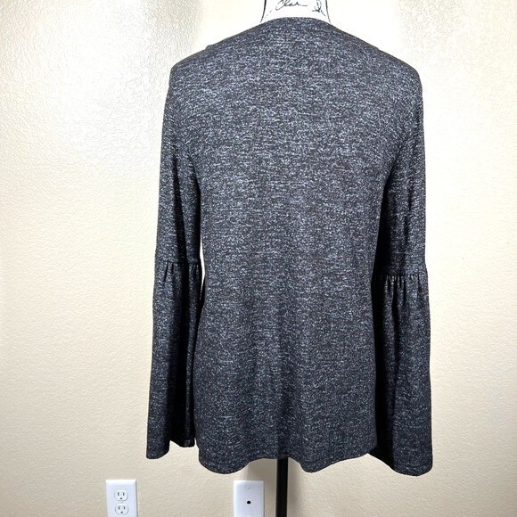 Workshop Republic Clothing women top Dark Gray long sleeve relax fit size S - Picture 2 of 9